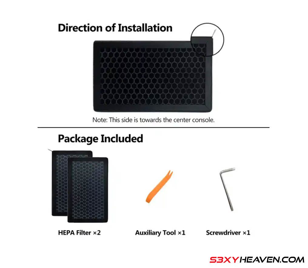 HEPA Air Filter Replacement Pack w/ Activated Carbon for Model 3/Y