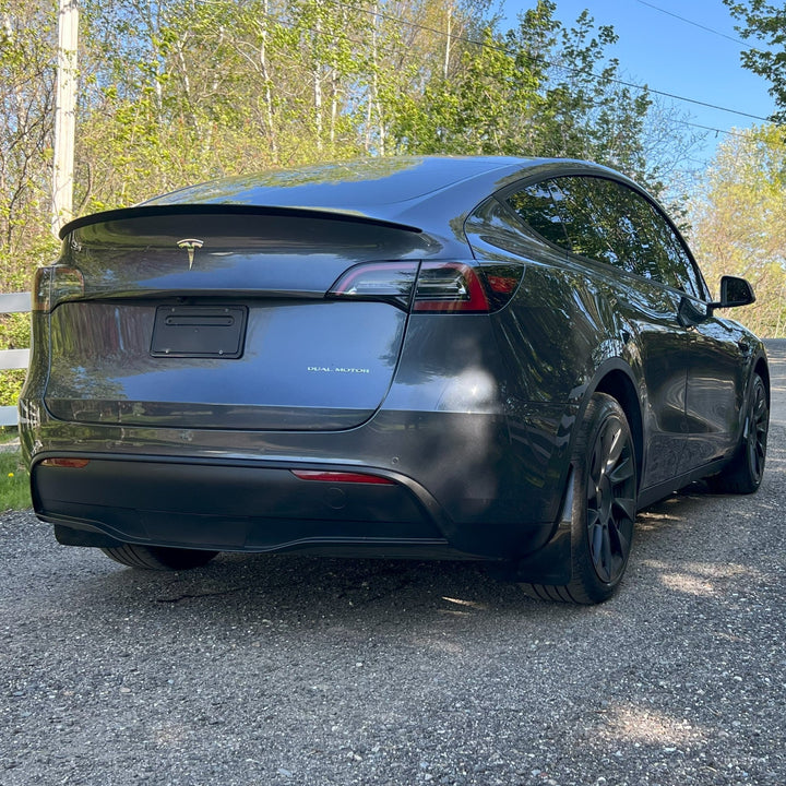 Rally Armor 20-22 Tesla Model Y Black UR Mud Flap w/ Dark Grey Logo