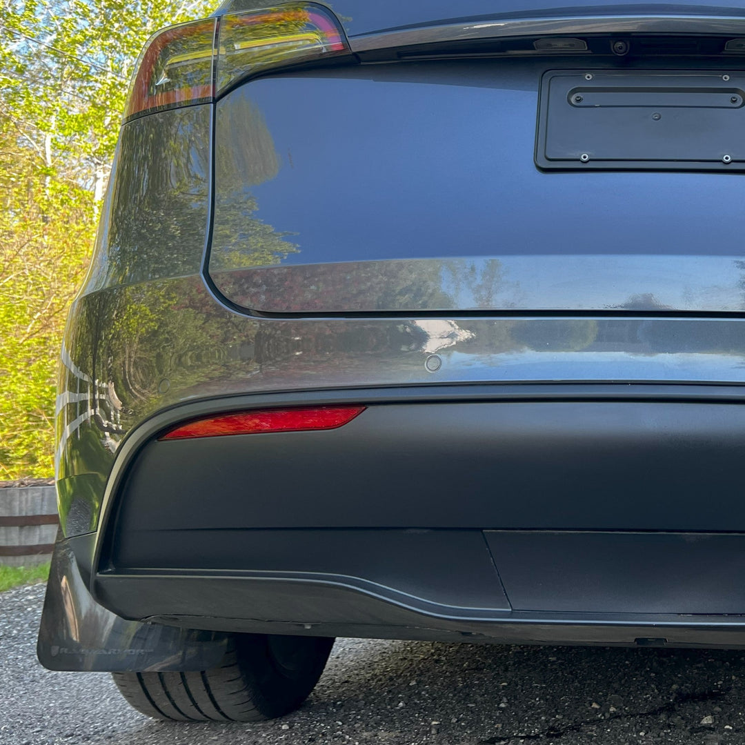 Rally Armor 20-22 Tesla Model Y Black UR Mud Flap w/ Dark Grey Logo