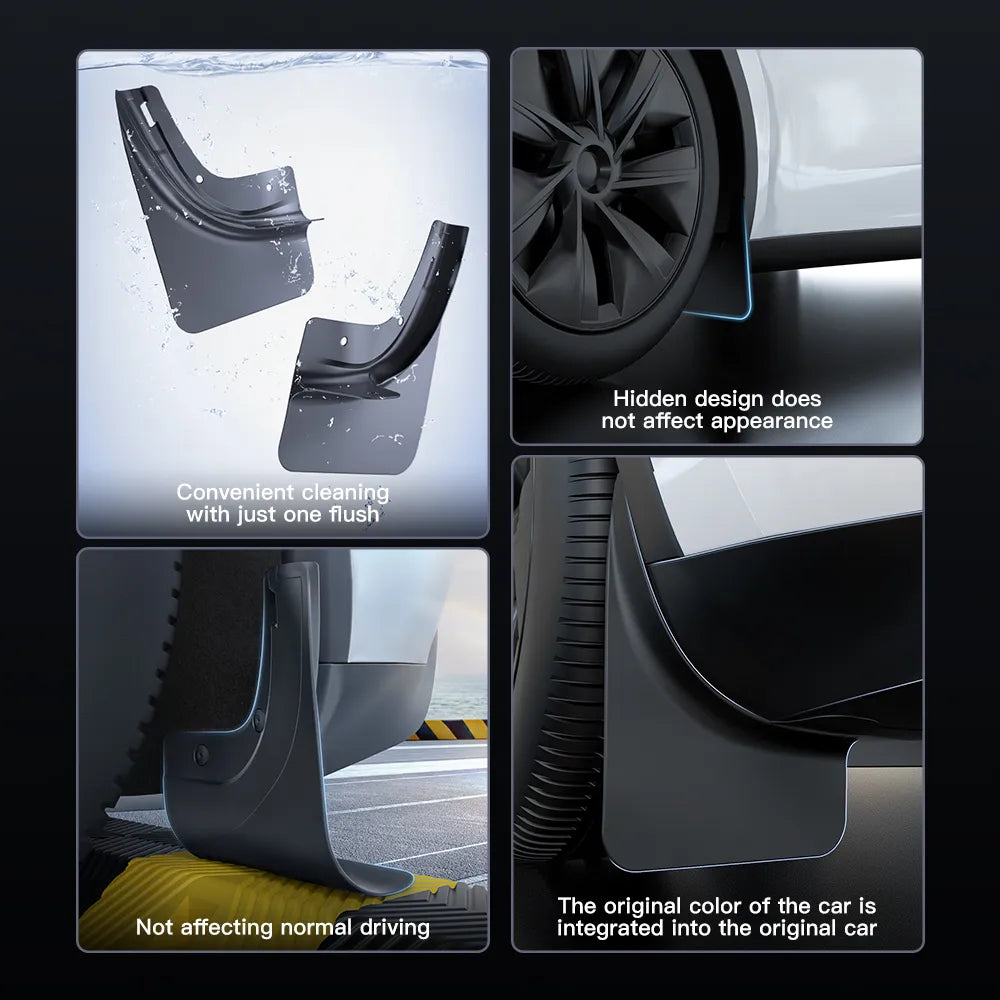 TPE Non Perforated Mudguard Set for Model 3/Y