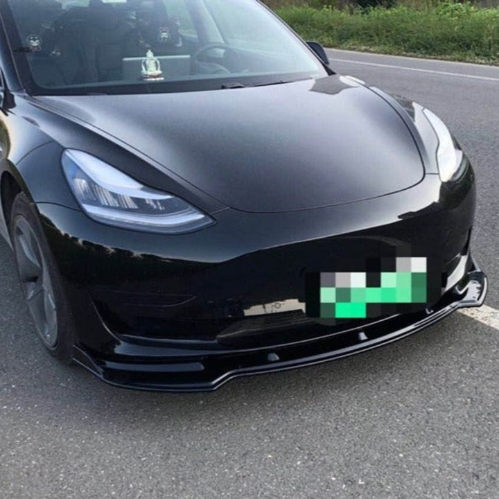 Aero Front Bumper Spoiler Lip For Model 3
