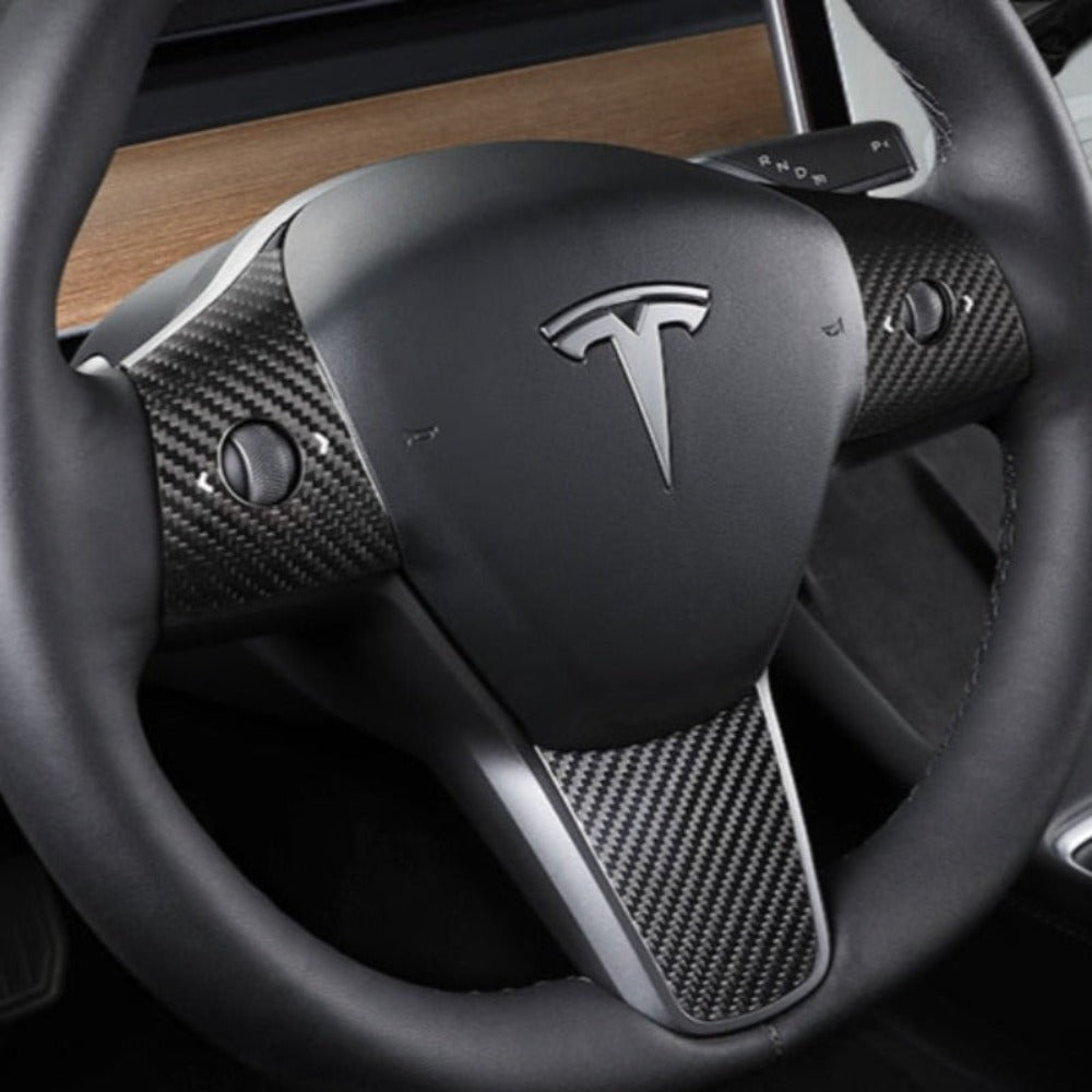 Carbon Fiber 3-Piece Steering Wheel Casing