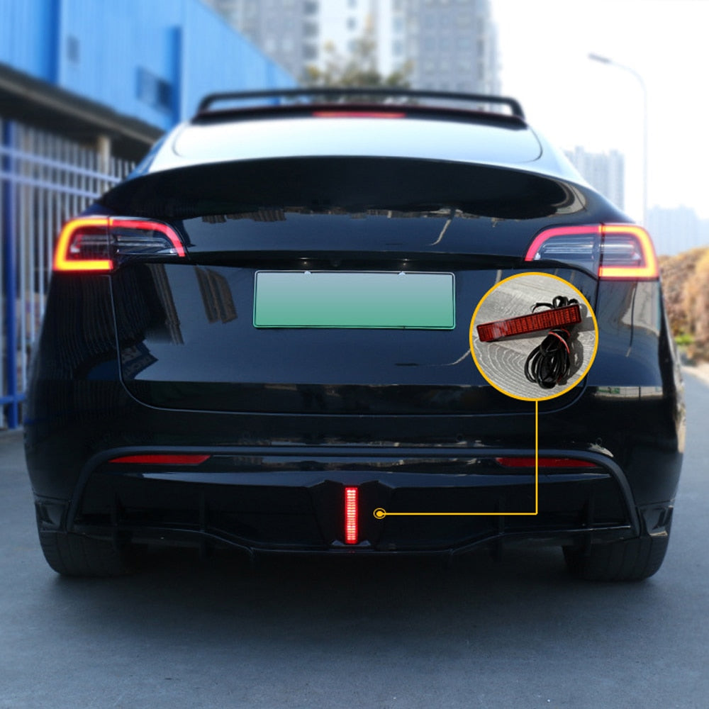 Rear Bumper Diffuser with Light for Model Y
