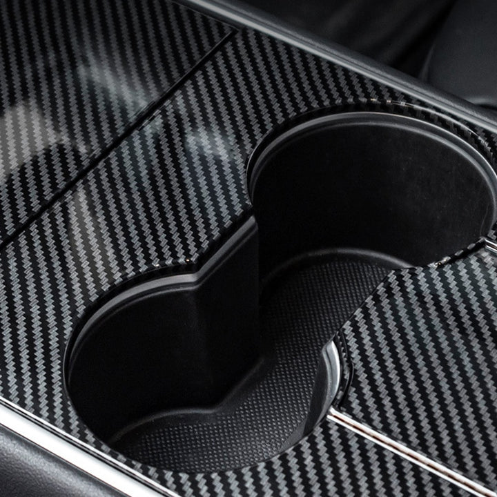 Carbon Fiber Center Console Trim Cover For Model 3