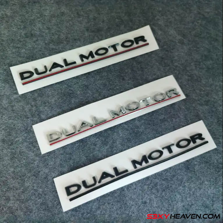 Dual Motor Emblem Set