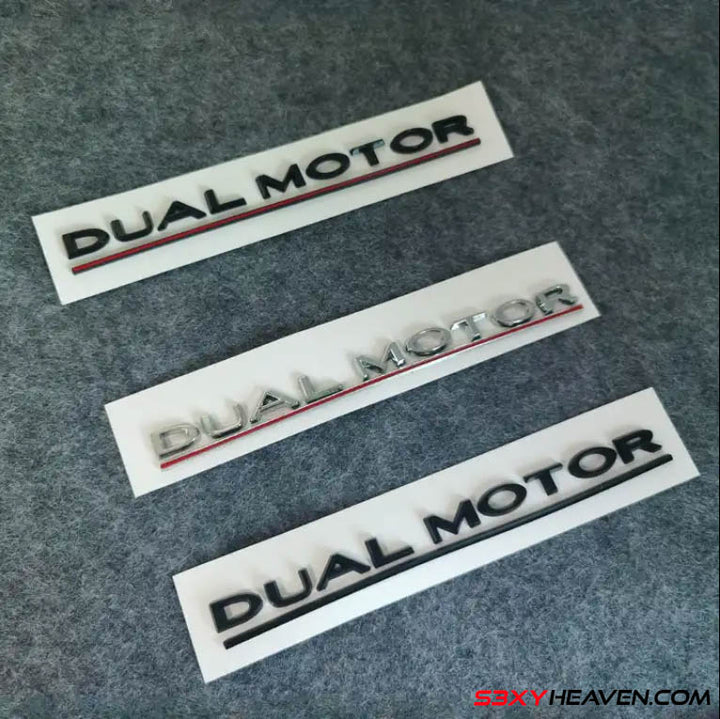 Dual Motor Emblem Set