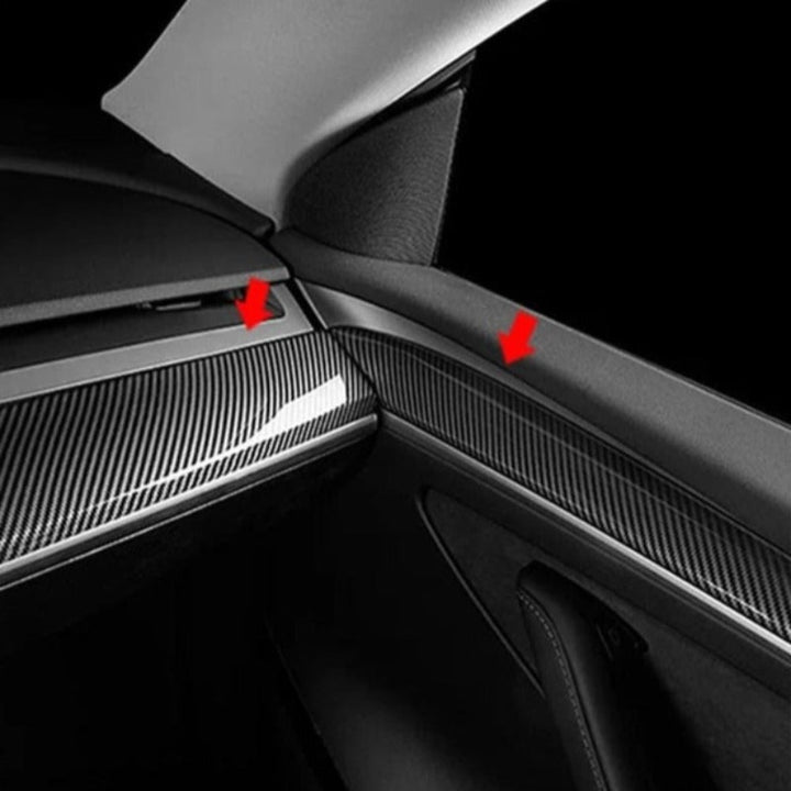 Carbon Fiber Dashboard Panel Trim For Model 3 / Y