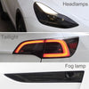 Blackened Lights Protective Film Set for Model 3/Y