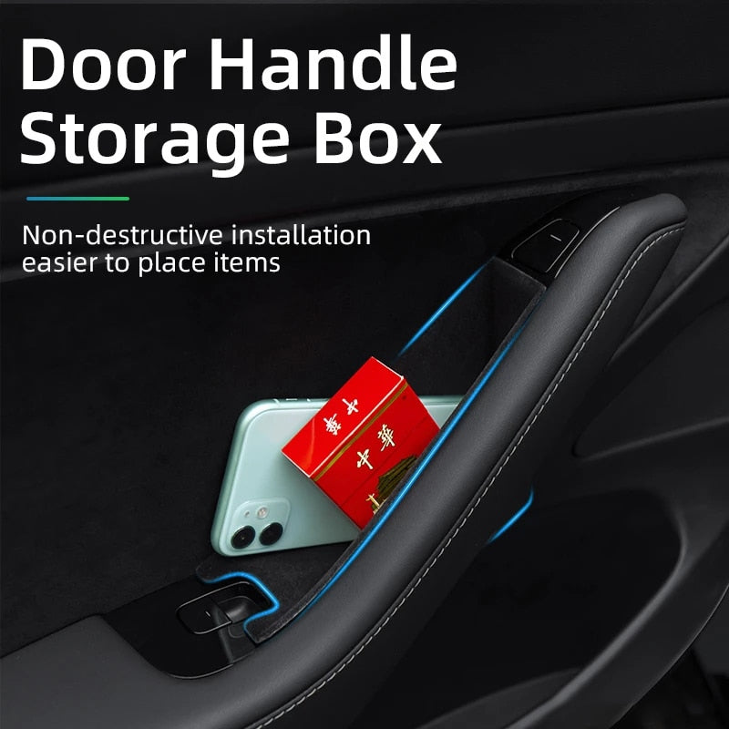 Extended Door Handle Storage Bin Set